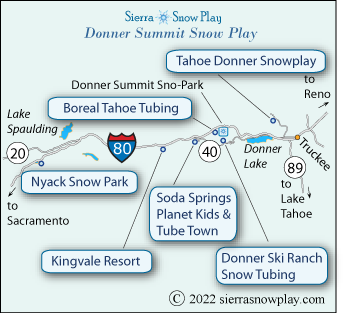 Donner Summit snow play map