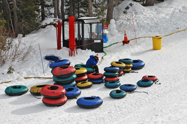 Boreal Tahoe Tubing, Boreal Mountain Resort, California