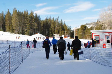 Kingvale Resort snow play, Inerstate 80, California