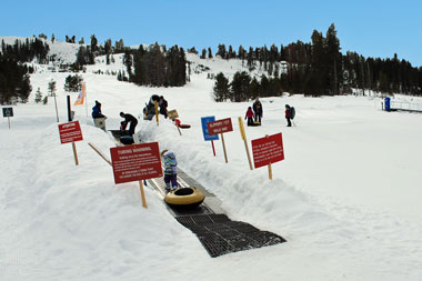 Planet Kids tube hill at Soda Springs Mountain Resort, CA