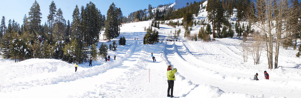 Sierra snow play map, California