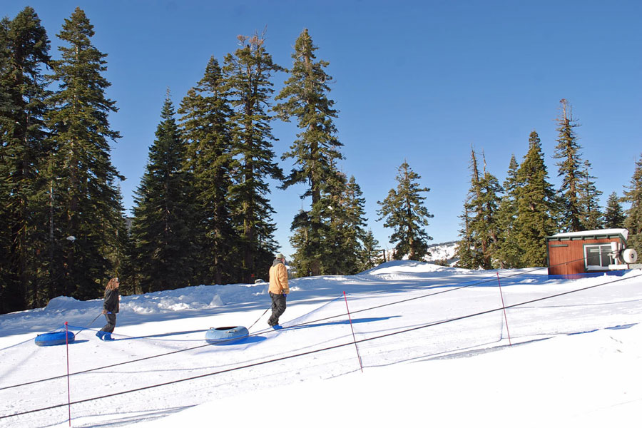 Blizzard Mountain tubers, Sierra at Tahoe, CA