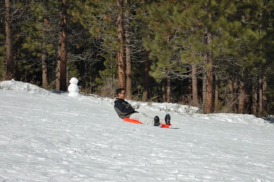 Sledding at Spooner Summit, NV